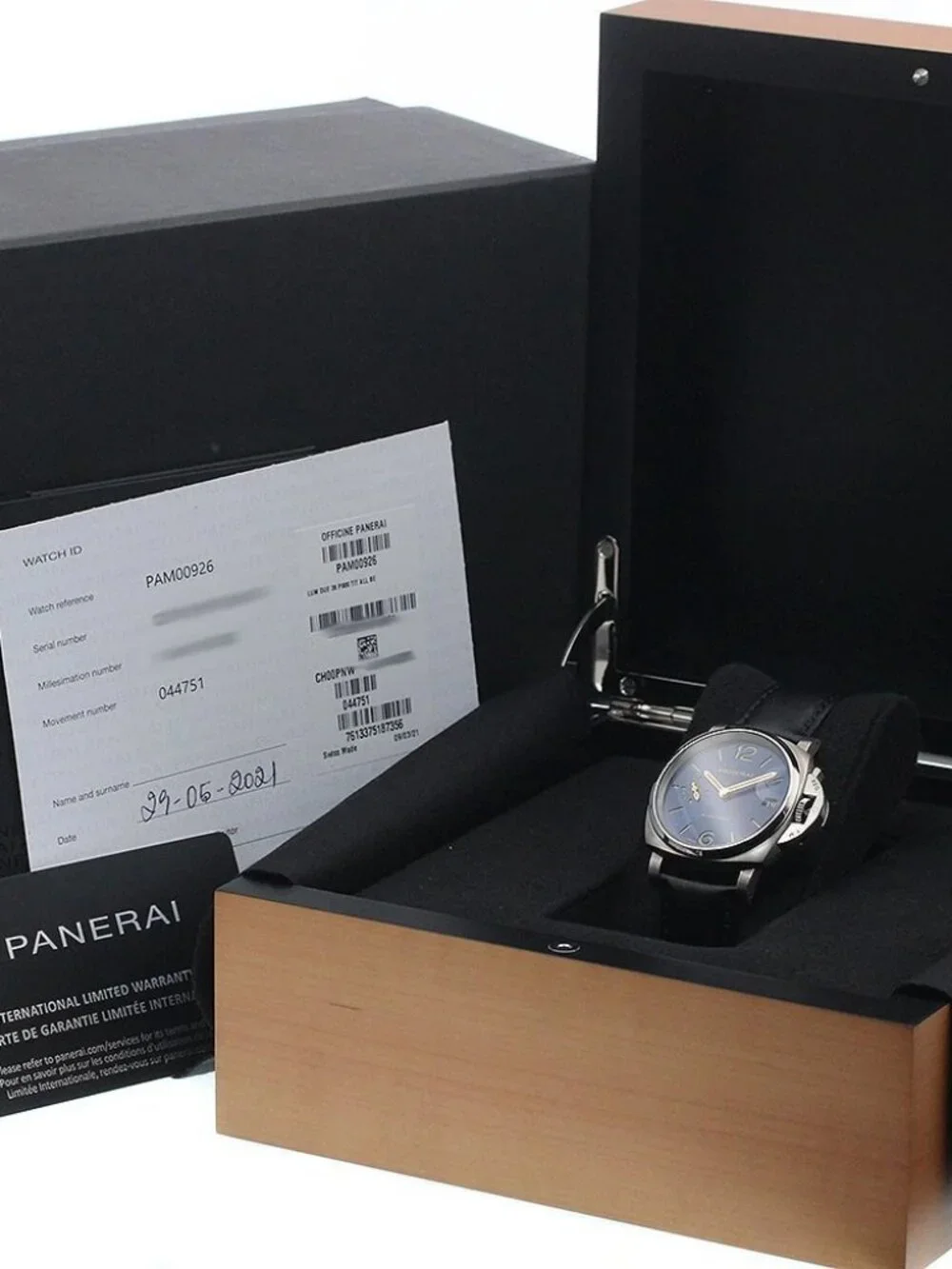 PANERAI Luminor Due PAM00926 Date Navy Dial Automatic Boy's Watch_965403